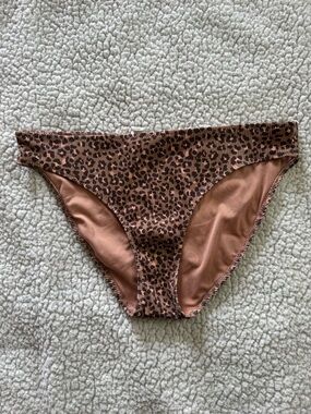 Aerie Leopard Print Bikini Bottoms